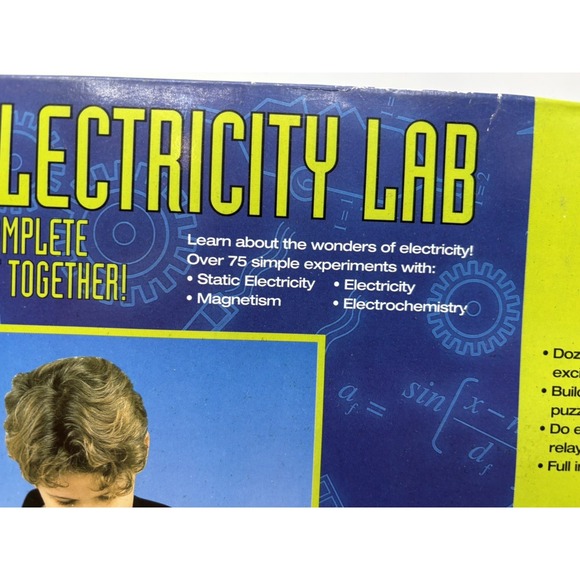 Junior Electricity Lab STEM Over 75 Simple Experiments Ages 10+ Educational& Fun - Picture 3 of 4